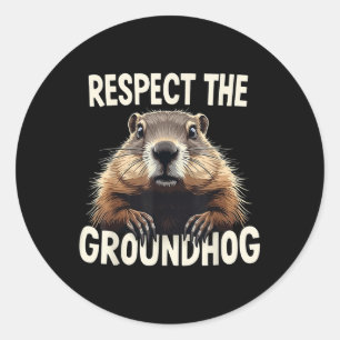 Adesivo Respeite O Anim Do Dia De Marmota
