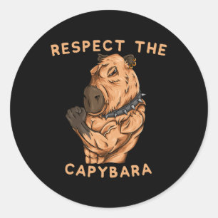 Adesivo Respeite O Capivara - Corpos Divertidos Fisicultur