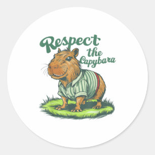 Adesivo Respeite O Capivara - Foto Engraçada Roedor Capiba