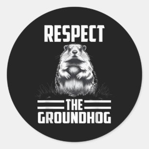Adesivo Respeite O Dia do Celebrado Groundhog