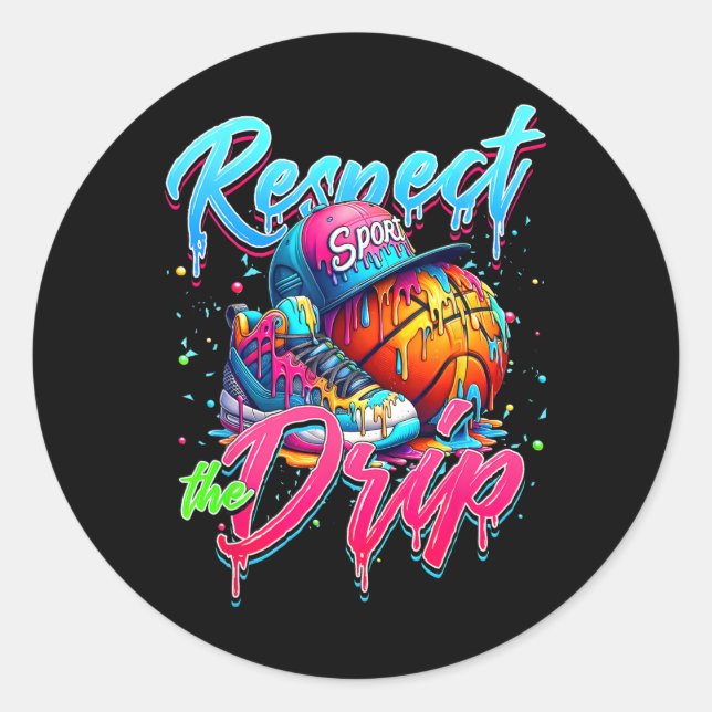 Adesivo Respeite O Drip Basball Sorvete Drip Com Sp (Frente)