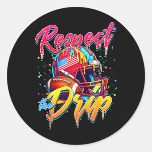 Adesivo Respeite O Drip Football Sorvete Drip Com Spri