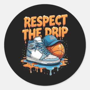 Adesivo Respeite O Drip Sneaker Swag Sketll Estilo De Rua