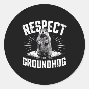 Adesivo Respeite O Groundhog Dia Do Ground Hog Woodchuck W