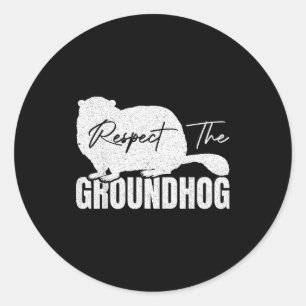 Adesivo Respeite O Groundhog Woodchuck Animal Marmotas