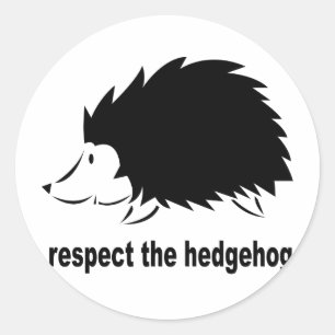 Adesivo Respeite o ouriço