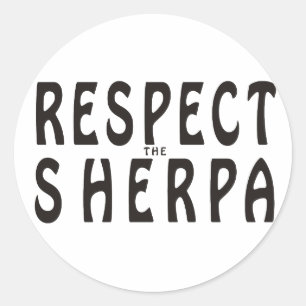 Adesivo Respeite O Sherpa
