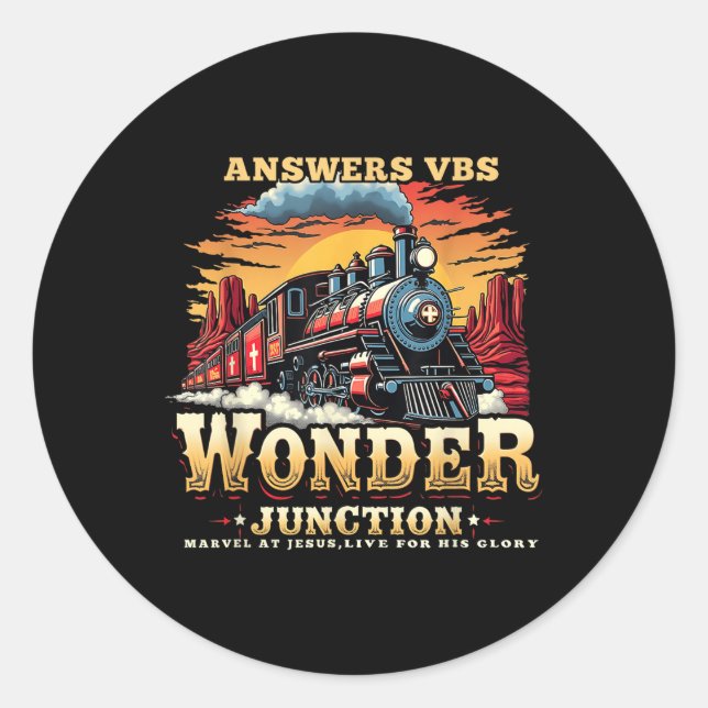 Adesivo Respostas Vbs Wonder Junction Train Theme (Frente)
