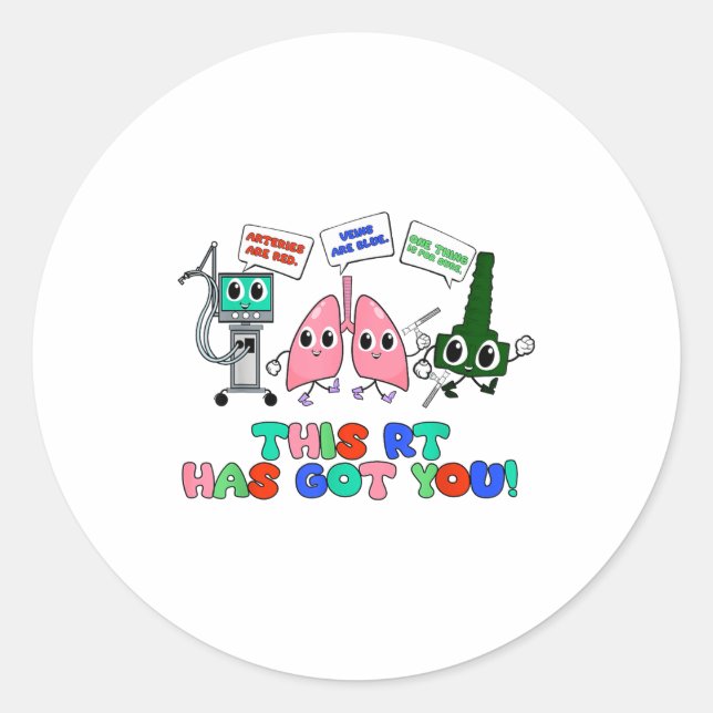 Adesivo Resratory Therast Valentine’s Day Design Lung Squa (Frente)