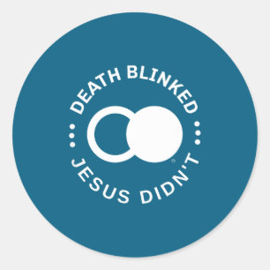 Adesivo Ressurreição Cristã Morte Piscou Jesus Não