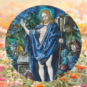 Adesivo Ressurreição da Páscoa católica religiosa