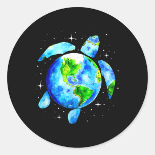 Adesivo Restauração do Dia da Terra Salva a Tartaruga do P
