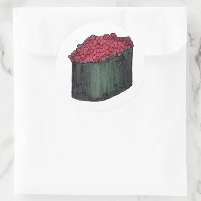 Adesivo Restaurante Japonês Caviar Sushi Maki Roll Japan (Bolsa)