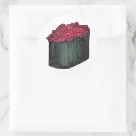 Adesivo Restaurante Japonês Caviar Sushi Maki Roll Japan