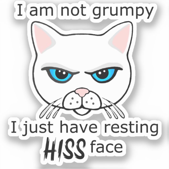 Adesivo Resting Sua Cara Branca Cat - PACOTE DE Benefícios (Frente)