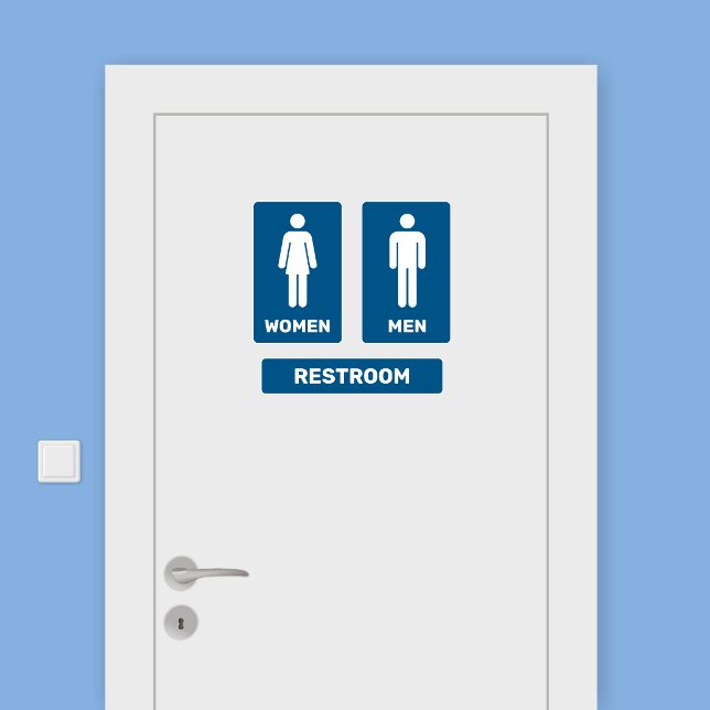 Adesivo Restroom Sign Stick (Criador carregado)