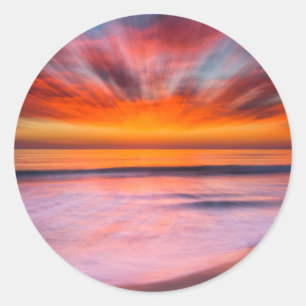 Adesivo Resumo do pôr do sol da Praia Tamarack