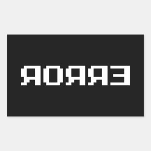 ADESIVO RETANGULAR Я OЯ Я  ERRO