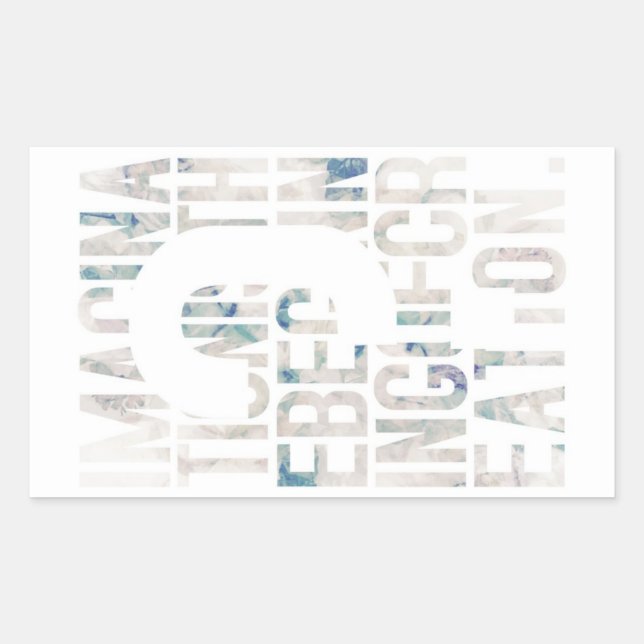 Adesivo Retangular メッセージ性／アート性を重視される方に seal gete (Frente)