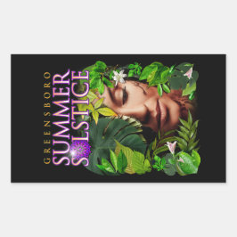 Adesivo Retangular 2022 Festival de Solstício de Verão de Greensboro