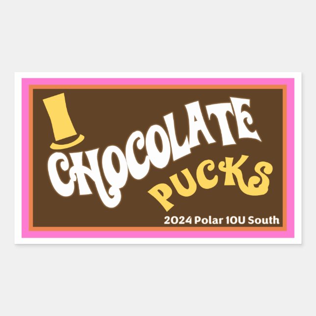 Adesivo Retangular 2024 Chocolate Sul 10U - Bar Sticker (Frente)