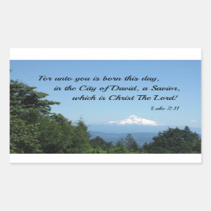 Adesivo Retangular 2:11 de Luke para até você é nascido este dia