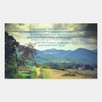 Adesivo Retangular 2 Chronicles 7:14