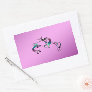 Adesivo Retangular 3 Kokopelli 107