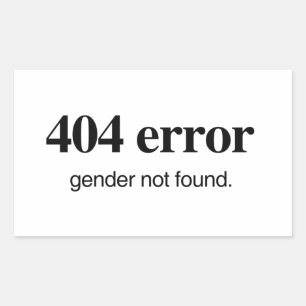Adesivo Retangular 406 Erro Sexo não encontrado 