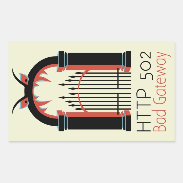 Adesivo Retangular 502 Gateway Incorreto (Frente)