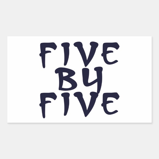 Adesivo Retangular 5 x 5 (Frente)