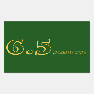 Adesivo Retangular 6.5 Creedmoor Ammo Sticker