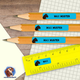 Adesivo Retangular 92 DIY Stifteaufkleber blau - Schwarzer Panther