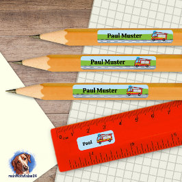 Adesivo Retangular 92 DIY Stifteaufkleber Feuerwehr