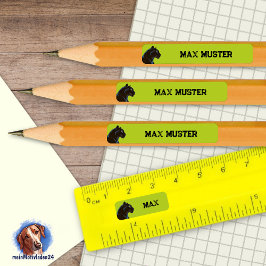 Adesivo Retangular 92 DIY Stifteaufkleber grün - Schwarzer Panther