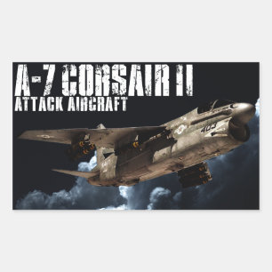 Adesivo Retangular A-7 Corsair II