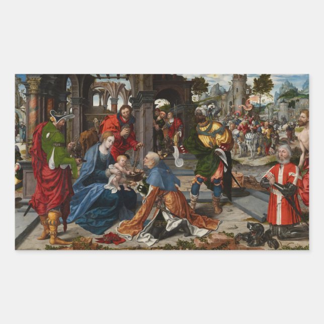 Adesivo Retangular A Adoração do Magi (Frente)