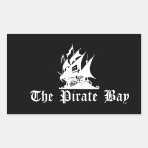Adesivo Retangular A baía do pirata