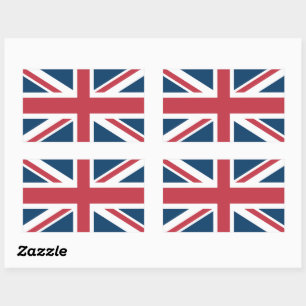 Adesivo Retangular A Bandeira Britânica Union Jack
