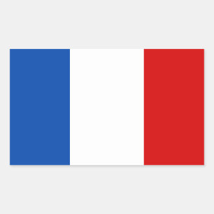 Adesivo Retangular A bandeira de France
