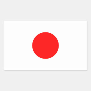 Adesivo Retangular A bandeira de Japão