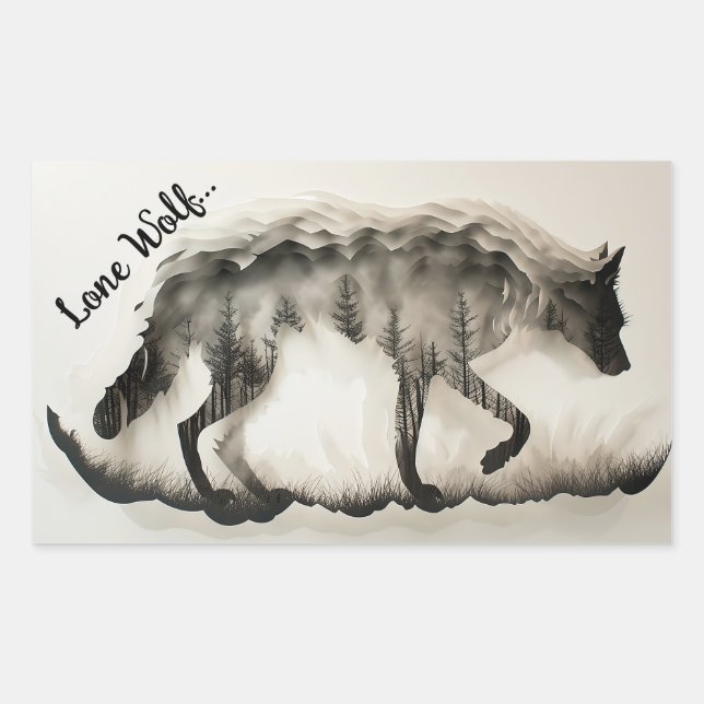 Adesivo Retangular A essência da natureza (Frente)