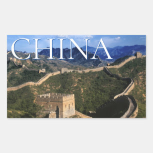 Adesivo Retangular A Grande Muralha   Jinshanling, China