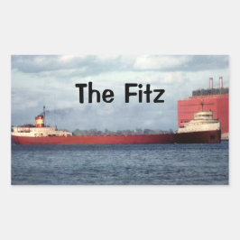 Adesivo Retangular A Legendária S.S. Edmund Fitzgerald