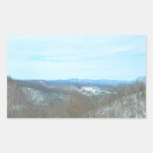 Adesivo Retangular A montanha nevado West Virginia negligencia