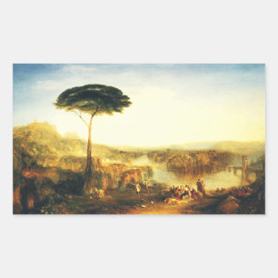 Adesivo Retangular A Peregrinação de Childe Harold por Joseph Turner