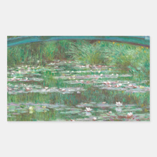 Adesivo Retangular A ponte japonesa por Claude Monet