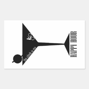 Adesivo Retangular A Subida É A Minha Feliz Hora