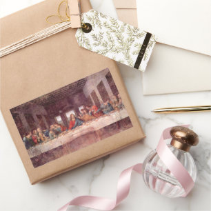 Adesivo Retangular A última ceia por Leonardo da Vinci, renascimento