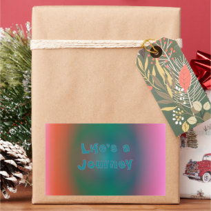 Adesivo Retangular "A vida é uma jornada"